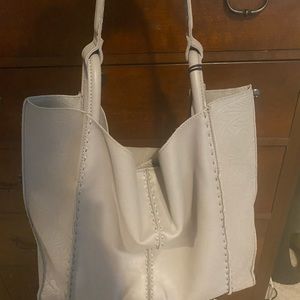 The Sak large embossed leather hobo bag